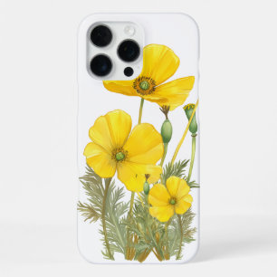 Aquarell Kalifornischer Mohn Gelbe Blume iPhone 16 Pro Max Hülle