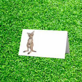 Aquarell-Känguru-Party Platzkarte