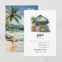 Aquarell Karibische Destination Hochzeit
