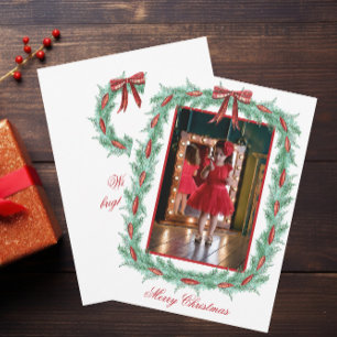 Aquarell Kariert Ribbon Garland Weihnachten