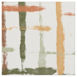 Aquarell-Karo-Muster mit chaotischen Linien Stoff