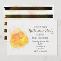 Aquarell-Karotten-Halloween-Party-Einladungen