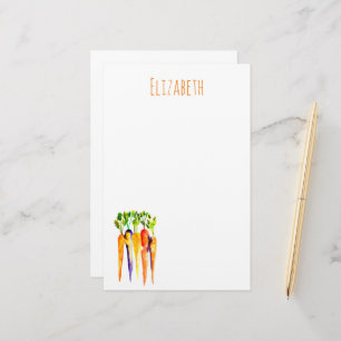 Aquarell Karotten süße Gemüse Briefpapier