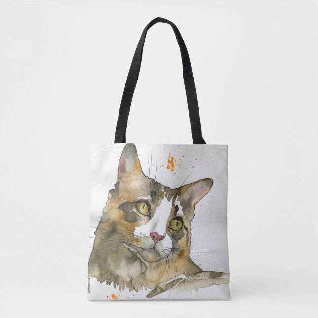Aquarell-Katze (Vorderseite)