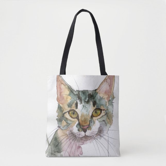 Aquarell-Katze (Vorderseite)