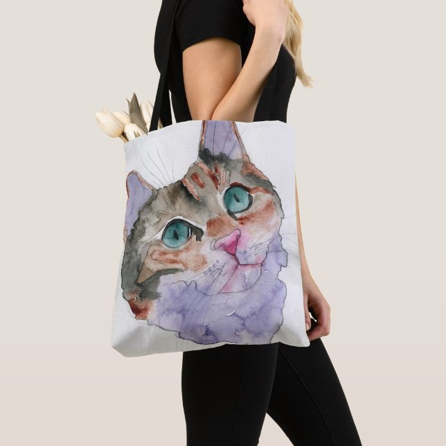 Aquarell-Katze (Von Nahem)