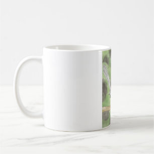 Aquarell-Katzenvogel-Singvogel-Vogel-Kunst Kaffeetasse