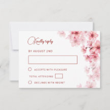 Aquarell-Kirschblüten-Hochzeit