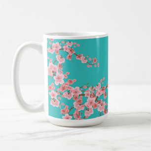 Aquarell-Kirschblüten-Kaffeetasse Kaffeetasse