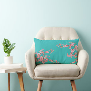 Aquarell-Kirschblüten Lendenkissen