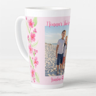 Aquarell Kirschblüten NONNA Foto PERSONALISIEREN Milchtasse
