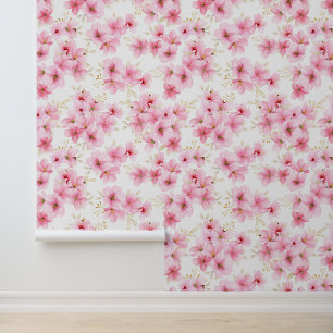 Aquarell Kirschblüten Sakura Tapete