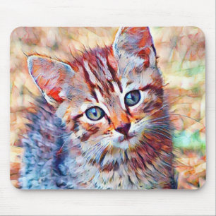 aquarell kitten mousepad