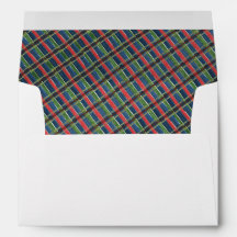 Aquarell-Klassischer Weihnachts-Karo