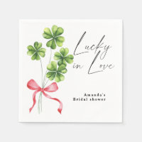 Aquarell-Kleeband-Schleife Lucky in Love Brautpart