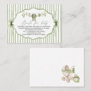 Aquarell Kleiner Shamrock St. Patricks Baby-Show Visitenkarte