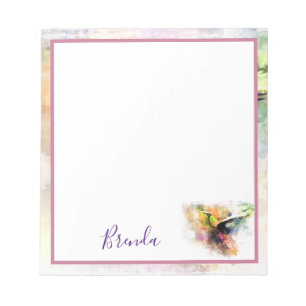 Aquarell Kolibri Notizblock