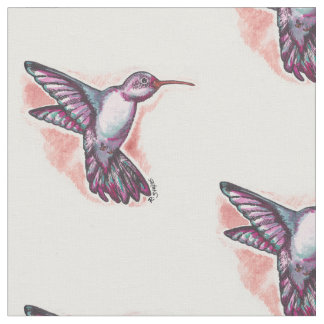 Aquarell-Kolibri Stoff