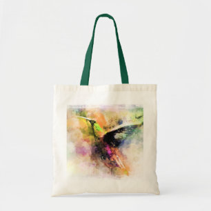 Aquarell Kolibri Tragetasche