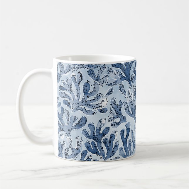 Aquarell Koralle Kaffeetasse (Links)
