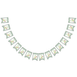 Aquarell Krokodil 1. Geburtstag Wimpelkette