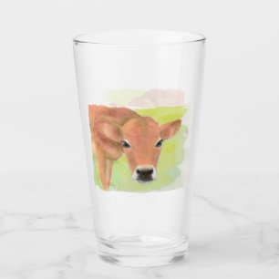 Aquarell-Kuh-Glas-Schale Glas