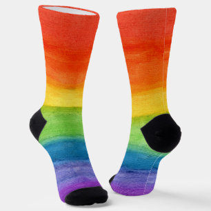 Aquarell Kühne Farbige Süße Socken