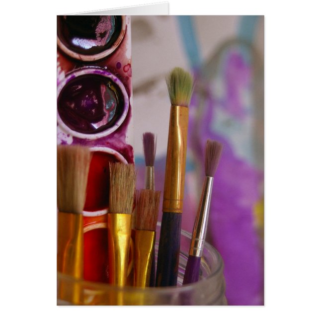 Aquarell-Kunst-Karte (Vorne)