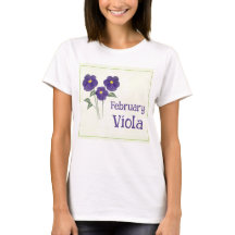 Aquarell-Kunst Veilchen-Blume Februar Geburtstag