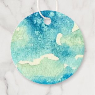 Aquarell-Kunst Wolken Geschenkanhänger