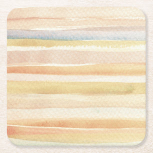Aquarell-Kunsthintergrund, Textur Rechteckiger Pappuntersetzer