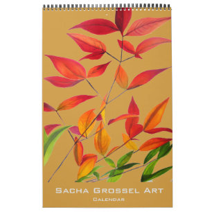 Aquarell-Kunstkalender durch Sacha Grossel Kalender