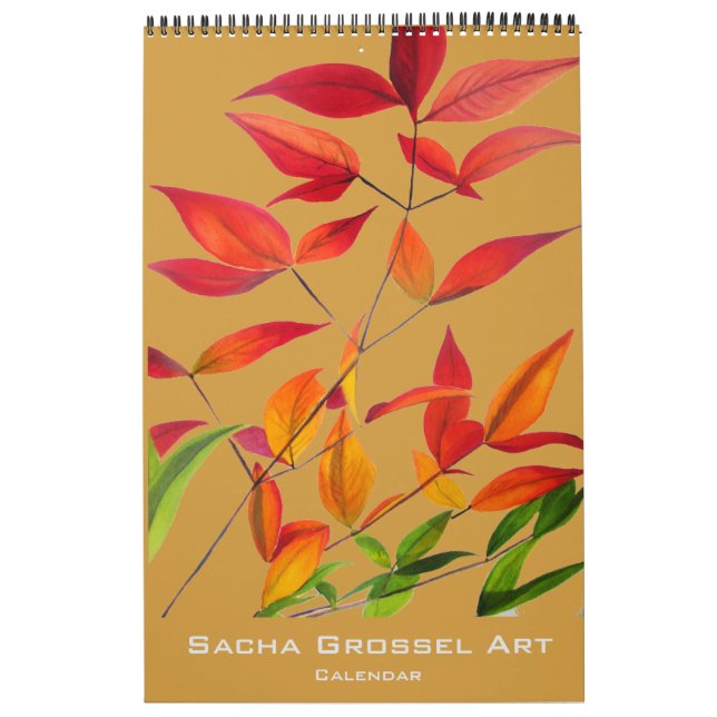 Aquarell-Kunstkalender durch Sacha Grossel Kalender (Titelbild)