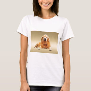Aquarell-Kunstmalerei eines schwarzen Labradorhund T-Shirt