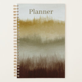 Aquarell-Kunstplaner | 14 x 21,5 cm | Braun Planer