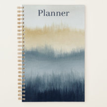Aquarell-Kunstplaner | 5,5x8,5 | Blau