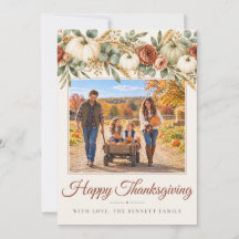 Aquarell-Kürbis-Thanksgiving-Foto