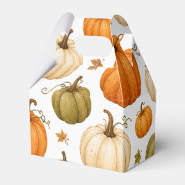 Aquarell-Kürbismuster Herbstkürbisse Geschenkschachtel