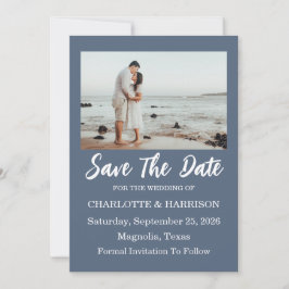 Aquarell-Küstenlandschaft-Hochzeit Save The Date 
