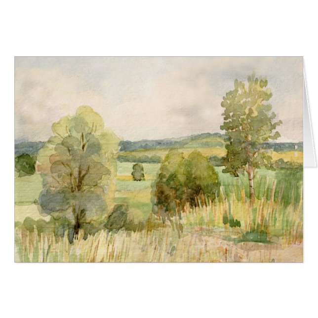 Aquarell-Landschaft (Vorderseite (Horizontal))