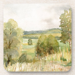 Aquarell-Landschaft Getränkeuntersetzer