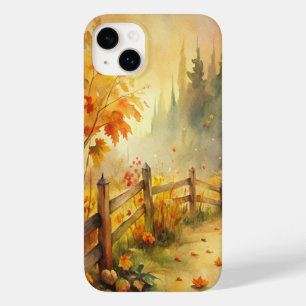 Aquarell-Landschaft im rustikalen Herbststil Case-Mate iPhone 14 Plus Hülle