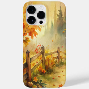 Aquarell-Landschaft im rustikalen Herbststil Case-Mate iPhone 14 Pro Max Hülle