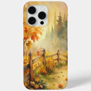 Aquarell-Landschaft im rustikalen Herbststil Case-Mate iPhone Hülle