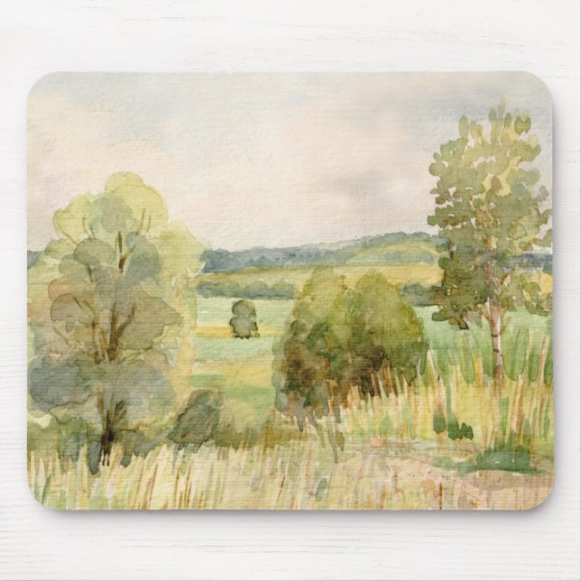 Aquarell-Landschaft Mousepad (Vorne)