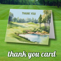 Aquarell-Landschafts-Golf-Themen-Erwachsener-Gebur