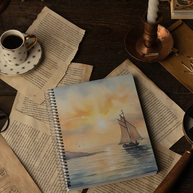 Aquarell-Landschaftshintergrund  Notizblock (Von Creator hochgeladen)