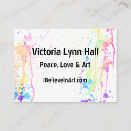 Aquarell Laufkünstlerisches Visitenkarte