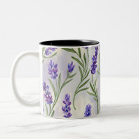 Aquarell-Lavendel-Blumen nahtloses Muster