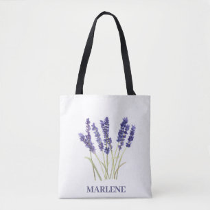 Aquarell-Lavendelblumen Lila Floral